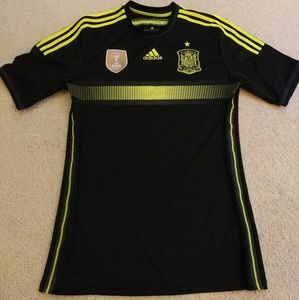 Mens Spain/España World Cup Away Soccer Jersey